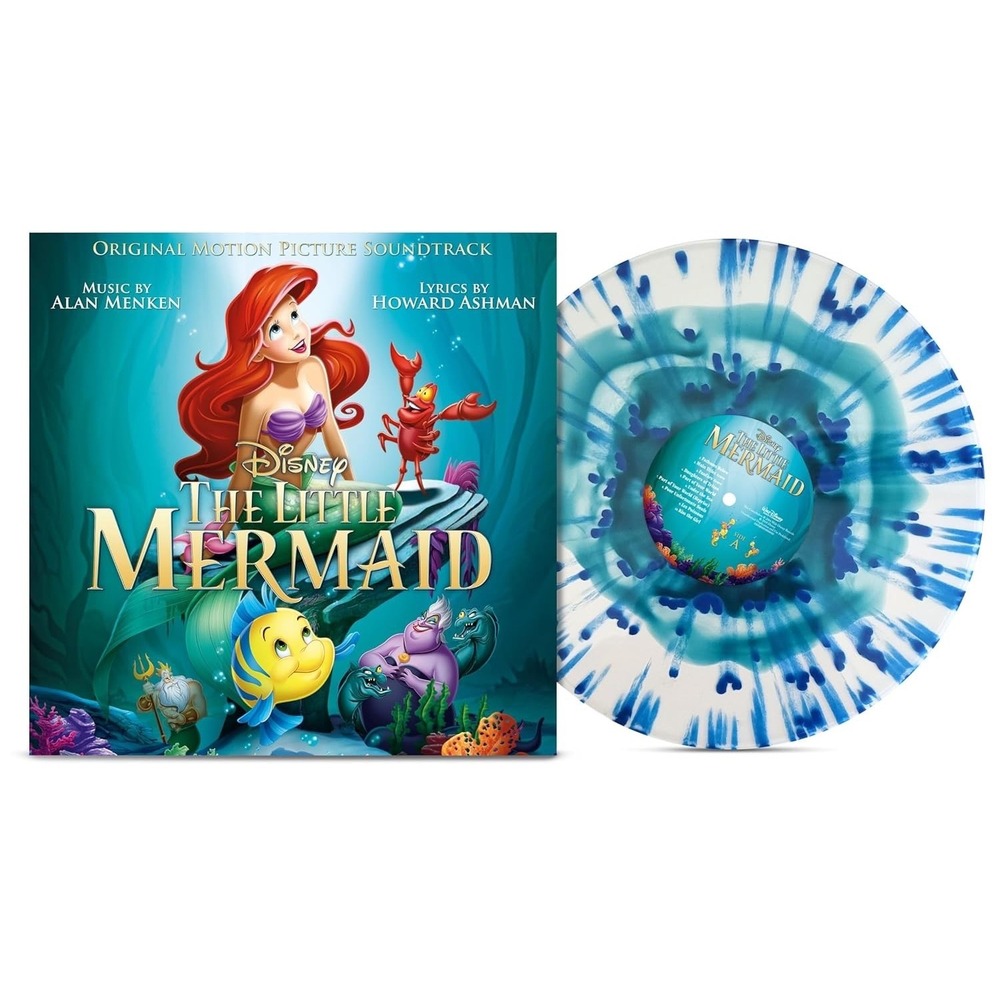 The Little Mermaid OST - 35th Anniversary Transparent Turquoise Splatter Vinyl